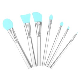 Mikinona 7pcs Makeup Brush Acrylic Handle for Face Masks and Liquid Cosmetics Easy to Clean Portable Design Opp Bag