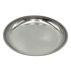 Sundiamond Stainless Steel Round Plate, Shallow Type, 4.7 inches (120 mm)