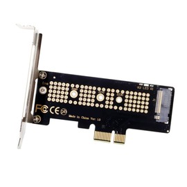 JSER SER NVME to PCI-E 4.0 Low Profile PCI-E 3.0 x1 Lane to M.2 NGFF M-Key SSD Nvme AHCI PCI Express Adapter Card