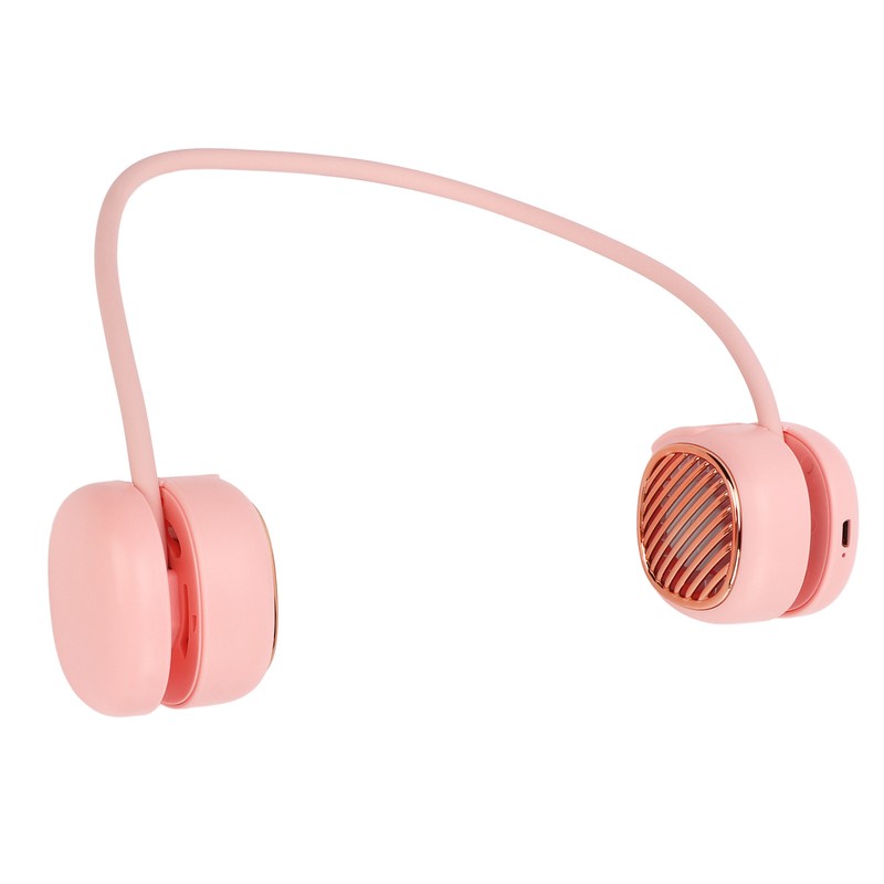 Portable Neck Fan LCD Digital Display Usb Charging 5 Speed