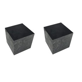 OTOOLWORLD 99.9% Purity Graphite Ingot Block EDM Square Graphite Plate Milling Surface (1x1x1 inch(25.4x25.4x25.4MM) 2pcs)