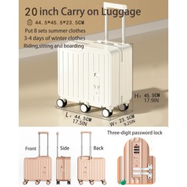 BOJUEGZI 20" Ride-On Suitcase for Kids Carry On Luggage Girls Boys Hardside Luggage with Spinner Wheels Carry on Toddler Luggage Travel Rolling Luggage Carry on Luggage Airline Approve (Green)