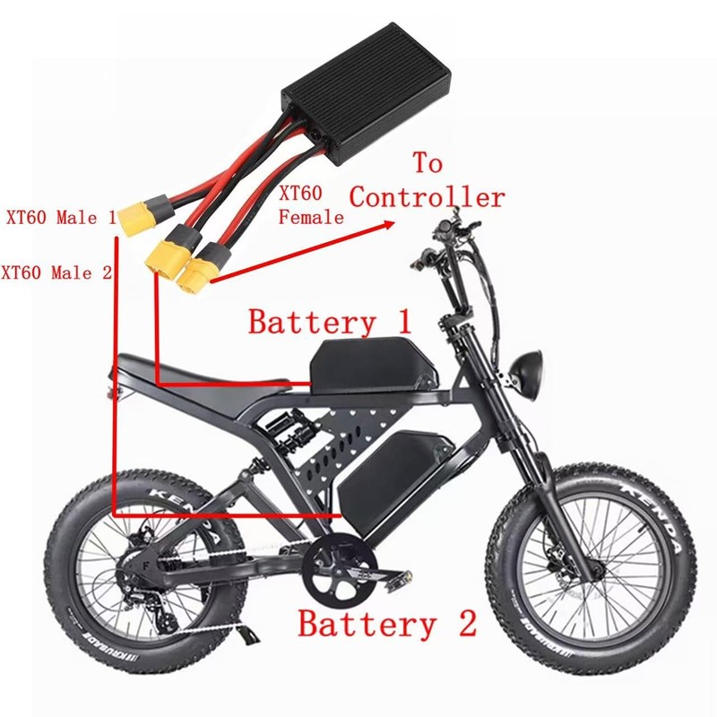 SZWEDI 30A Dual Battery Balancer for 500W Electric Bike Two