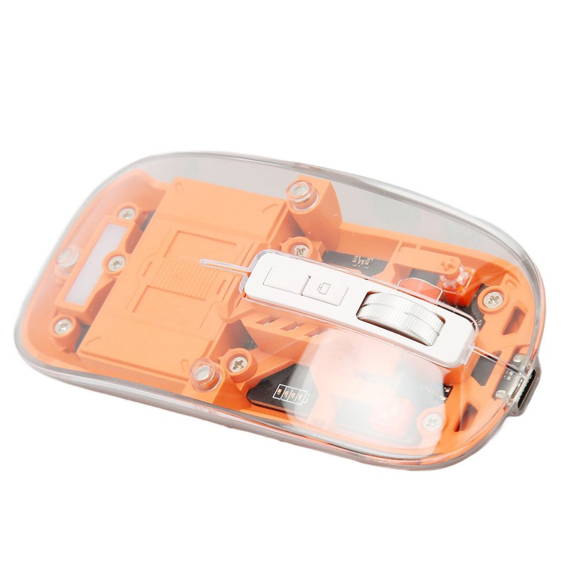 Wireless Bluetooth 3 Mode BT5.1 BT5.1 2.4GHz Mouse Transparent Clear