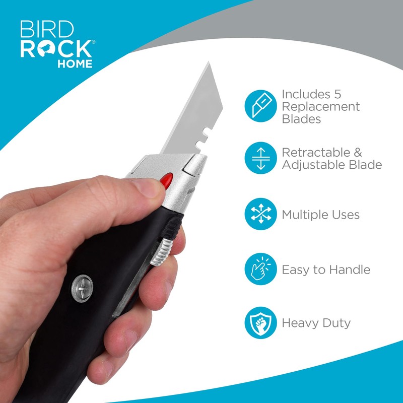 INTERNET'S BEST Premium Utility Knife Set | Retractable Box Cutter