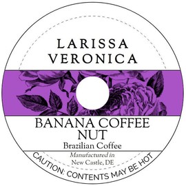 Banana Coffee Nut Brazilian Coffee (Single Serve K-Cup Pods) (Gourmet, Naturally Flavored, Whole Coffee Beans) (12 pods, ZIN: 577058) - 2 Pack