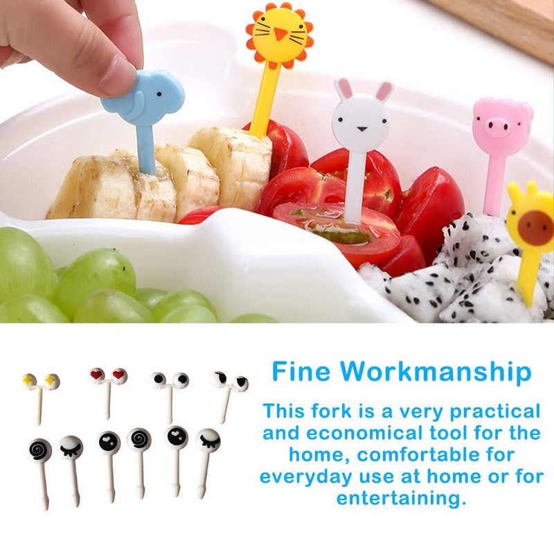 10 Pieces Fruit Picks Eyes Decorative Food Toothpick Kitchen Tableware