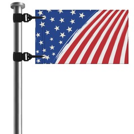 Mintulipy 6" x 9" American Flag Golf Cart Flags, Waterproof Golf Cart Flags for Golf Cart, Boat, Bike, Golf Flag with Elastic Strap Bracket, Boat Flag Bicycle Banner Flag