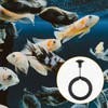 Aquarium Round Feeding Ring 1Pcs Black