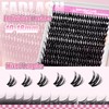 FADLASH Lash Clusters Natural Eyelash Clusters 168Pcs Individual Wispy Lash