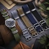 StrapsCo Tactical Nylon One-Piece Watch Band Strap - Khaki -