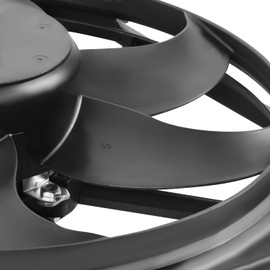 VW3120100 Factory Style Dual Cooling Radiator Fan Assembly Compatible with VW Rabbit 2006-2009, Black