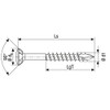 Spax T-STAR Plus – Exterior Screw, Small Head, Cut, Partial