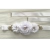 HOSINSECT Rhinestone Maternity Sash Belt for Baby Shower Flowers sash,