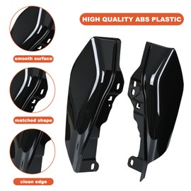 Motorcycle Mid Frame Air Deflectors Heat Shields Kits Fit for Harley Davidson Touring Street Glide Road Glide Electra Glide Road King Ultra Limited Tri Glide CVO 2009-2024 Chrome