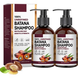 Champú de Aceite de Batana y Romero (2 Piezas), Shampoo Vegano y Natural para Crecimiento Capilar y Cabello Seco, Tratamiento Anticaída y Anticaspa para Hombres y Mujeres
