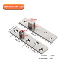 2 Pack Door Pivot Hinge 270°Rotation Hidden Door Hinge Concealing Door Hinge Household Hinge Hidden Bookcase Hinges Door Hinges Stainless Steel Rotation Hidden Door Pivot Hinges Hardware,Large