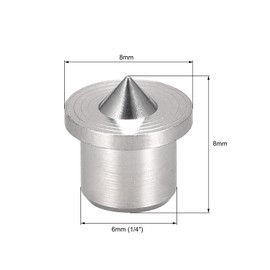 sourcing map 6mm Drill Center for Dowel and Tenon, Stainless Steel, Woodworking Doweling Centering Tool 8Pcs