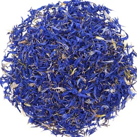 TooGet Blue Cornflower Petals, 100% Natural Centaurea Cyanus, Grown in Germany Herbal Cornflower Flowers for Homemade Lattes, Tea Blends, Bath Salts, Wedding Confetti, Gifts, Crafts – 0.5 OZ/15g