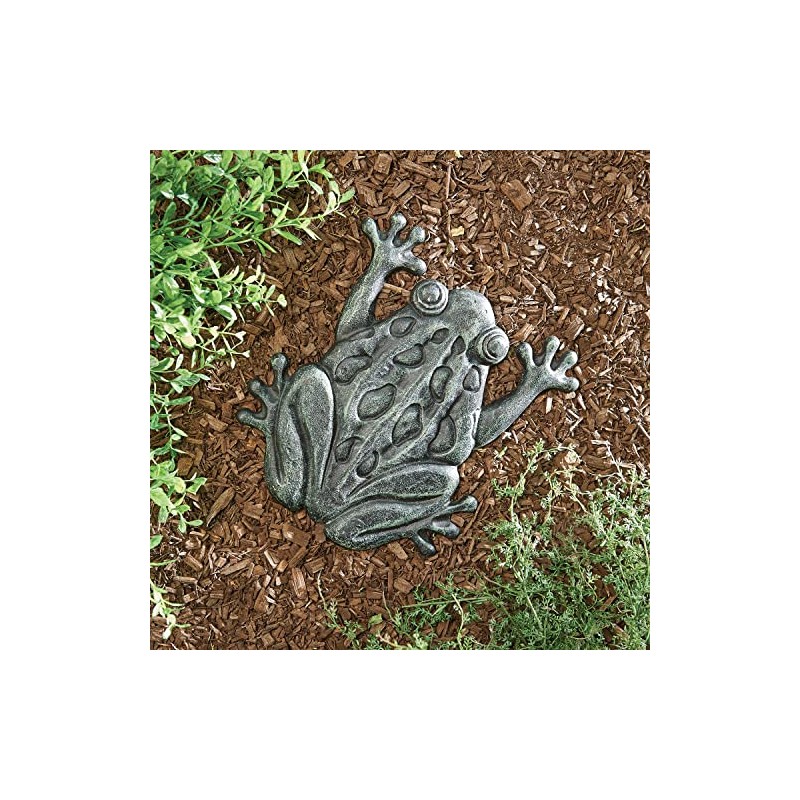 Upper Deck Cast Iron Frog Stepping Stone - Animal Garden