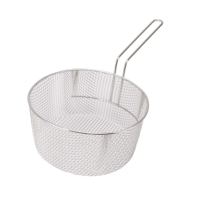 Frying Basket Stainless Steel Long Handle Reusable Rust Resistant Fry