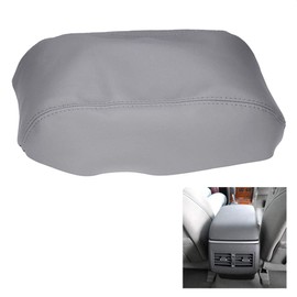 Vzesavc Center Console Armrest Cover Synthetic Leather Skin Only Replacement for 2007-2011 Toyota Camry Gray