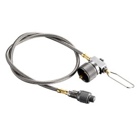 CAMPINGMOON Propane to Butane Camping Stove Adapter with Hose Valve Convert 16oz/1Lb Small Propane Tank to EN417 Lindal Valve Z22/Z21 (27.6" Length (Z22/Z21-70))