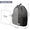 time2go Waterproof Drawstring Backpack Sports Gym Sackpack with Mesh Pocket