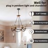 haultop 5.12 Inch Light Canopy Kit, Iron Ceiling Canopy Kit