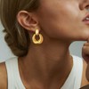Chunky Gold Huggie Hoop Earrrings for Women Thick Gold Hoop