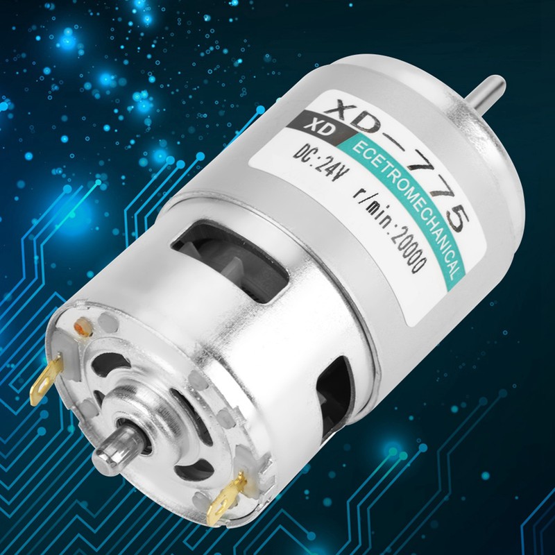 XD-775 24V High Speed Low Noise Double Ball Bearing Brush