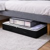 Caja De Almacenamiento Para Zapatos Debajo De Cama Bolsa 2pc Negro Y Gris