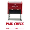 Pacific Stamp and Sign PAID CHECK w/ DATE CK# Line