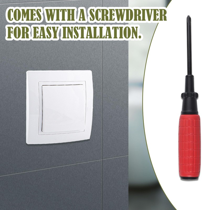 ZIGefofo Flush-Mounted On/Off Switch Button All-in-One Visage Switch One White