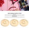 10pcs Bead Bracelet Display Tray Multipurpose Stylish Elegant Round Shape