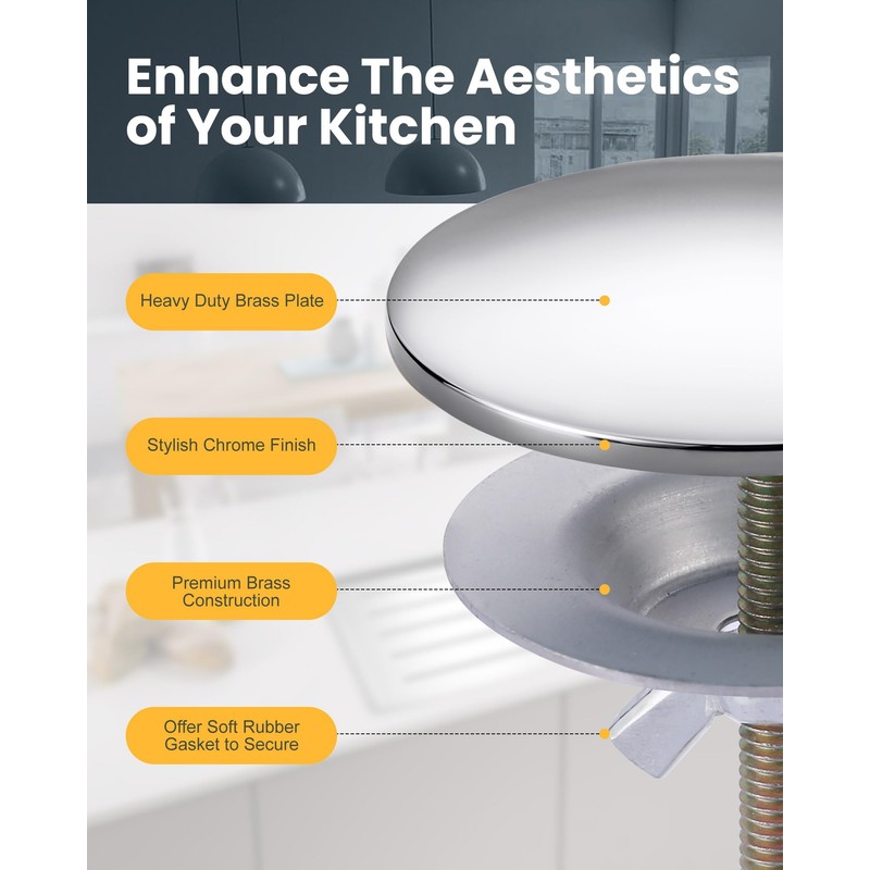 Kitchen Sink Hole Cover, Faucet Hole Cover for Kitchen Sink,