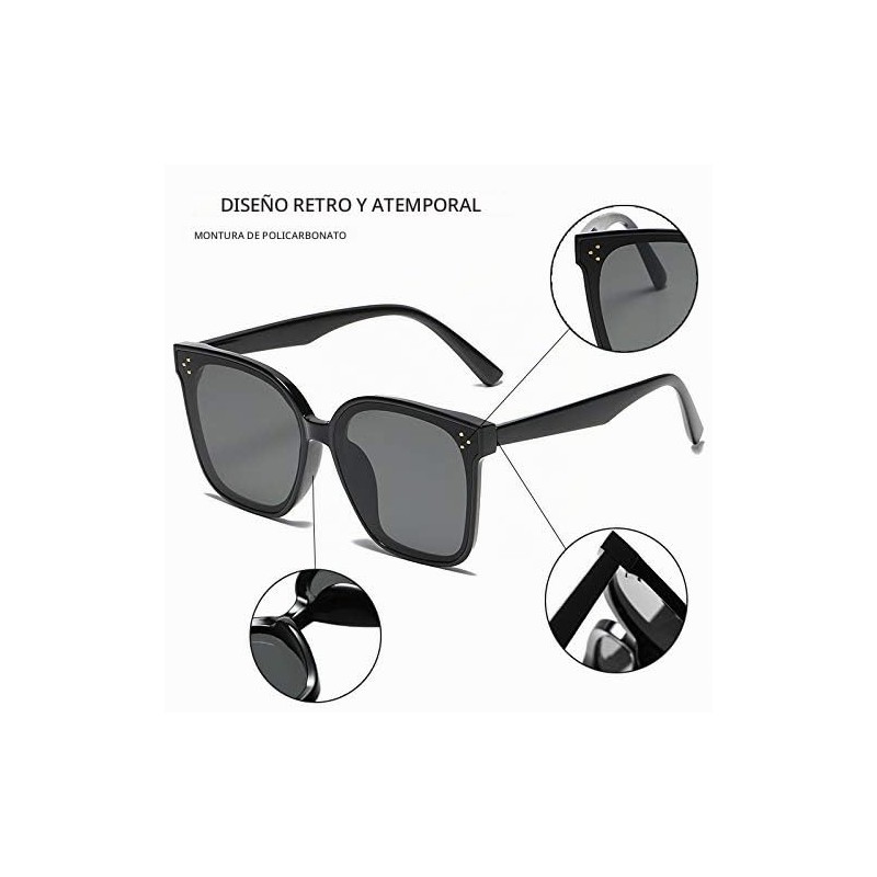 MAXJULI - Gafas de sol de gran tamaño para mujer
