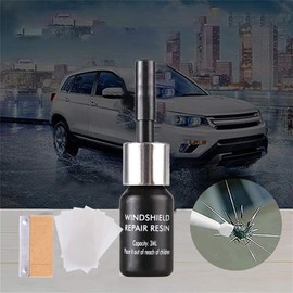 BASTOUR Glas Reparatur Flüssigkeit, Auto Windshield Repair Kit, Windschutzscheibenwerkzeuge, Autoglas-Nano-Reparaturflüssigkeit, Scratch Crack Repair Tools Für Auto,für Cracks,2PCS