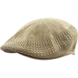 KBETHOS Classic Mesh Newsboy Ivy Cap Hat (21 Colors/4 Sizes), khak,