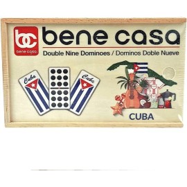 Bene casa Domino Cuban (DOMINO CUBANO DOBLE NUEVE) double NINE DOMINOES FUN GAME Flag A