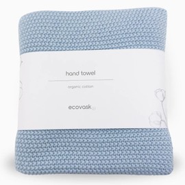 Ecovask Hand Towel Single Organic Cotton, Winter Sky