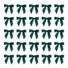7Rainbows 50pcs Boutique 1.5" Dark Green Satin Ribbon Mini Bows