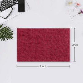 Mublalbum Small Photo Album 4x6 100 Photos Linen Cover Picture photo Book with 100 Horizontal Pockets for Family Anniversary Wedding Baby (Red)