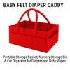 MARGOO Baby Diaper Caddy Organizer – Portable Felt Nursery Storage