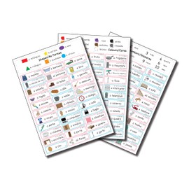 Lingui-Sticks Language Learning Stickers - Educational Stickers to Learn Portuguese for Kids & Beginners