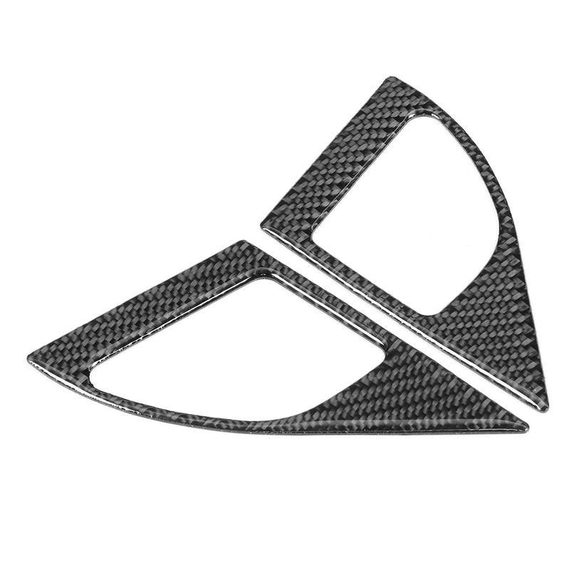 2Pcs Inner Door Speaker Trim Carbon Fiber Cover Left Right
