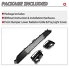 HECASA Lower Grille+Fog Light Cover Compatible with 2014-2017 Infiniti Q50