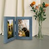 Frametory, 4x6 Double Picture Frame Hinged 2 Photos Frame Collage,