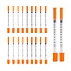 Pack of 20pcs 1ml Syringes with 29G 13mm Plastic Multiple