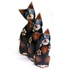 Purity Style Wooden Cat Gift Fair Trade, Hand Carved Set